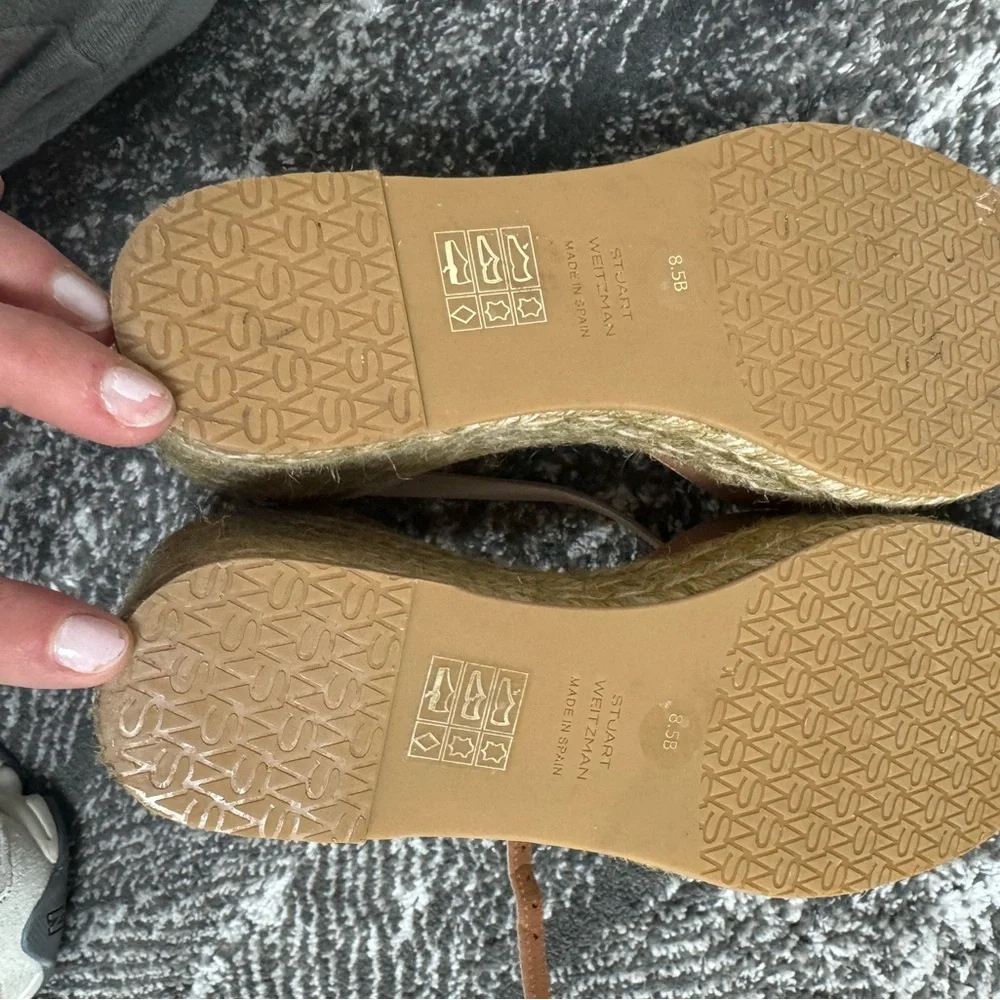 Stuart Weitzman Tan Espadrilles